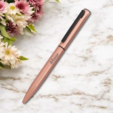 Rose Gold Customized Metal Pen for Corporate Gifting