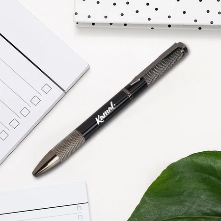 Black And Silver Customized Metal Pen