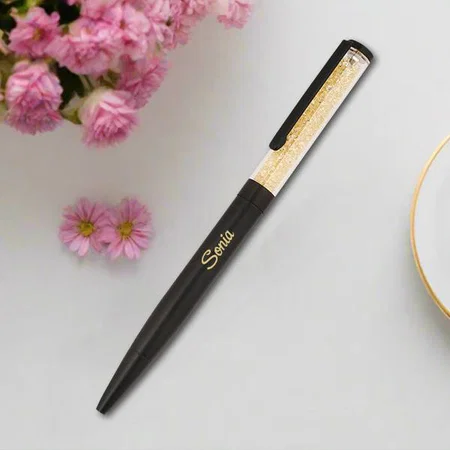 Black And Golden Customized Metal Pen