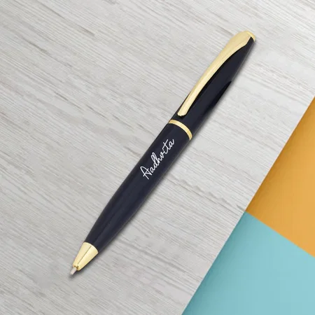 Black And Golden Customized Metal Pen for Corporate Gifting