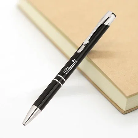 Black And Silver Customized Metal Pen for Corporate Gifting