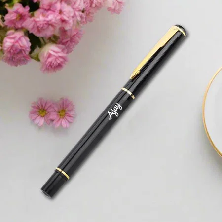 Black And Golden Customized Metal Pen