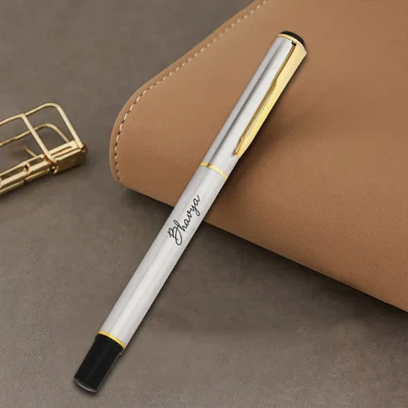 Silver Customized Metal Pen for Corporate Gifting