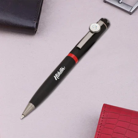 Black Customized Metal CA Pen