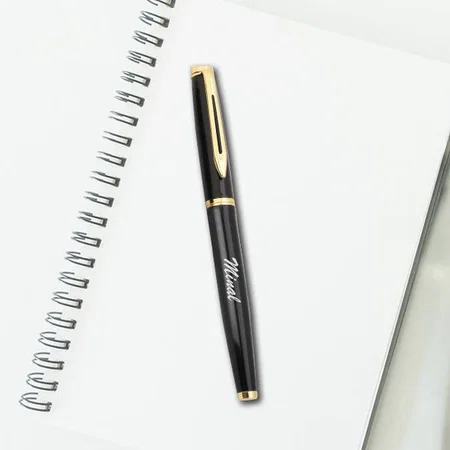 Black And Golden Customized Metal Pen