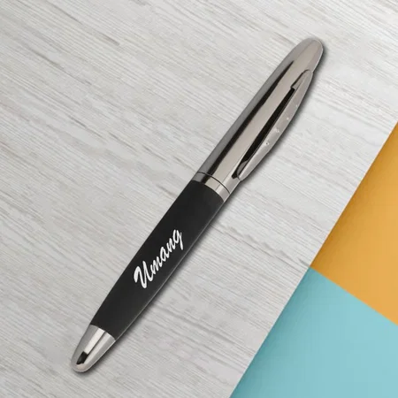 Black And Silver Customized Metal Pen