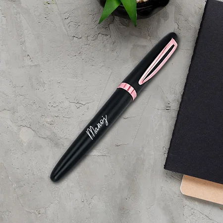 Black And Rose Gold Customized Metal Pen