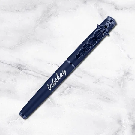 Blue Customized Metal Pen With Doctor Logo
