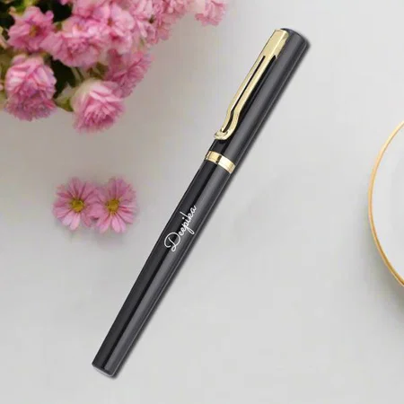 Black And Golden Customized Metal Pen