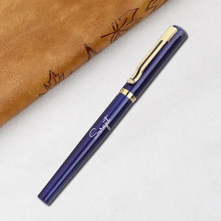 Blue And Golden Customized Metal Pen