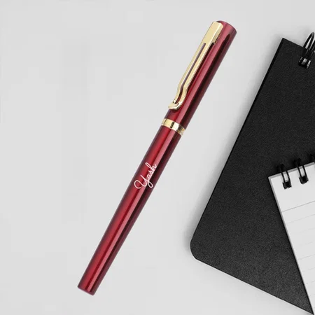 Red And Golden Customized Metal Pen