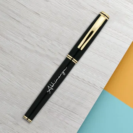 Black And Golden Customized Metal Pen