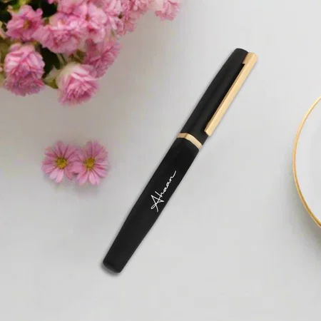 Black And Golden Customized Metal Pen