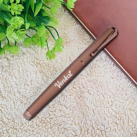 Brown Customized Metal Pen