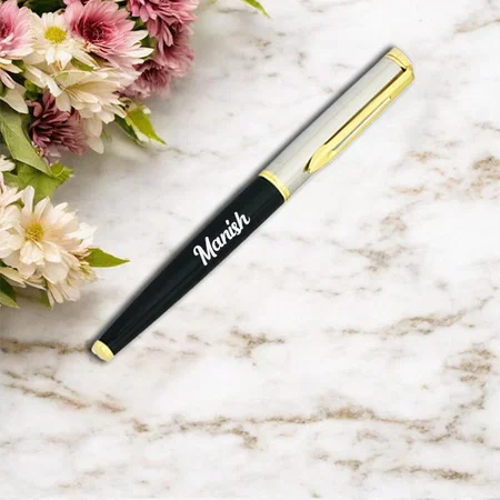 Black And Golden Customized Metal Pen