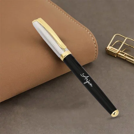 Black And Golden Customized Metal Pen