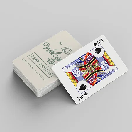 Camp Bachelorette Customized Photo Printed Playing Cards