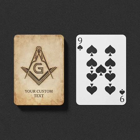 Masonic Customized Photo Printed Playing Cards