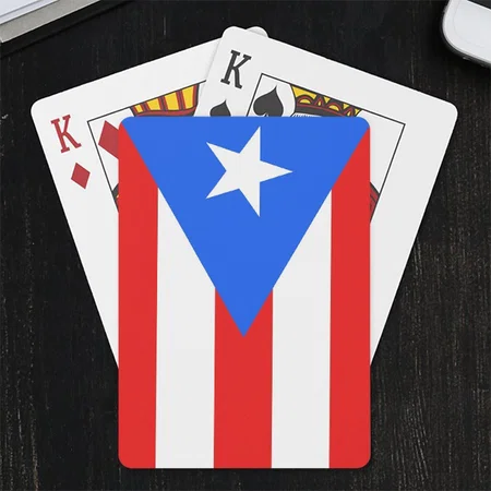 Flag of Puerto Rico Customized Photo Printed Playing Cards