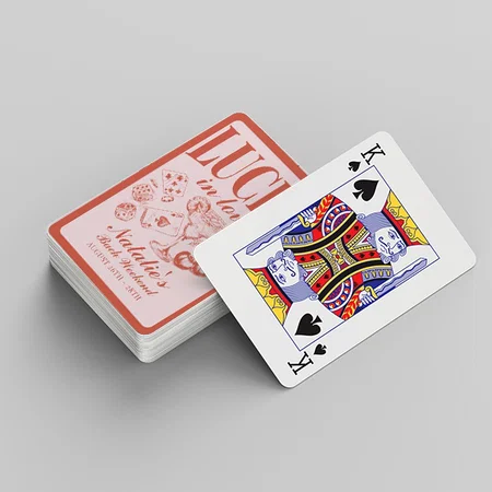 Las Vegas Bachelorette Party Customized Photo Printed Playing Cards