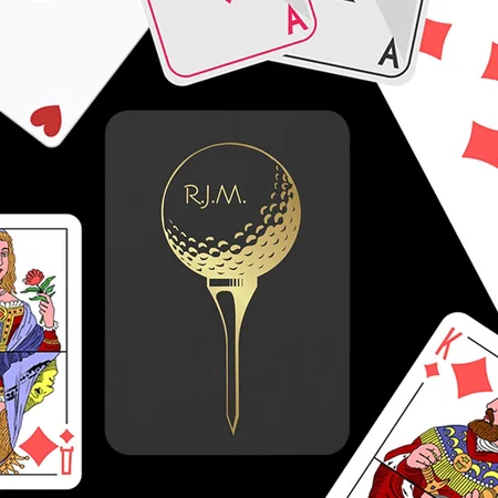 Monogramed Golf Customized Photo Printed Playing Cards