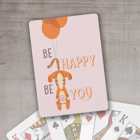 Tigger | Be Happy Be You Customized Photo Printed Playing Cards