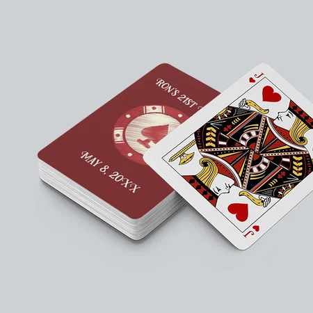 Poker Chip Customized Photo Printed Playing Cards