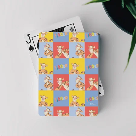 Tiger Bright Mosaic Pattern Customized Photo Printed Playing Cards