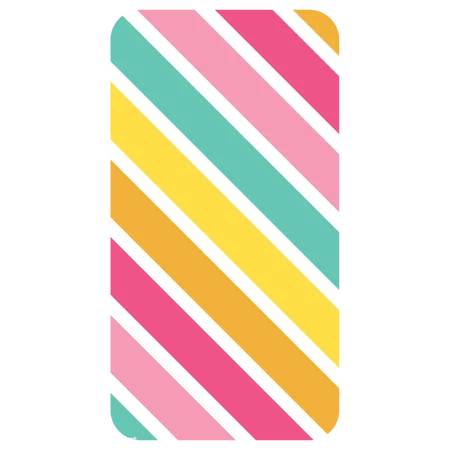 Solid Stripes Customized Printed Glass Back Cover for var_category