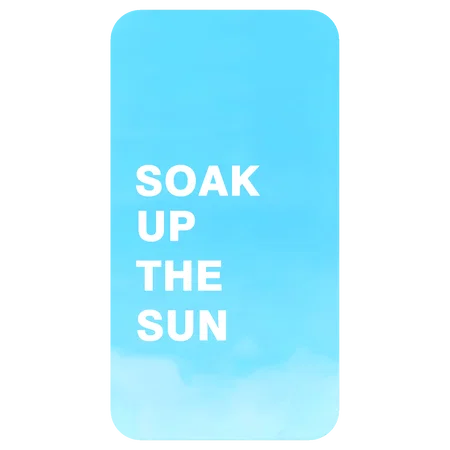 Soak Up The Sun Customized Printed Glass Back Cover for var_category