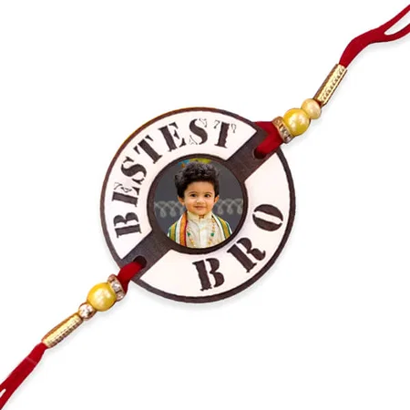 Bestest Bro Customized Photo Printed Rakhi