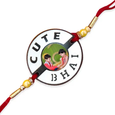 Cute Customized Photo Printed Rakhi