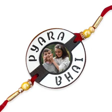 Pyara Bhai Customized Photo Printed Rakhi