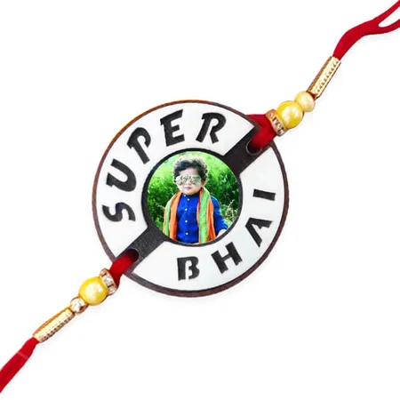 Super Bhai Customized Photo Printed Rakhi