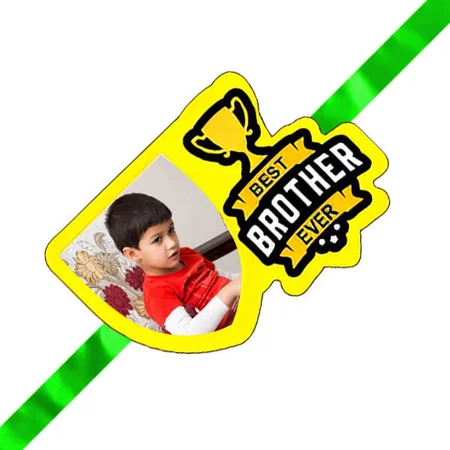 Best Brother Ever Customized Photo Printed Rakhi