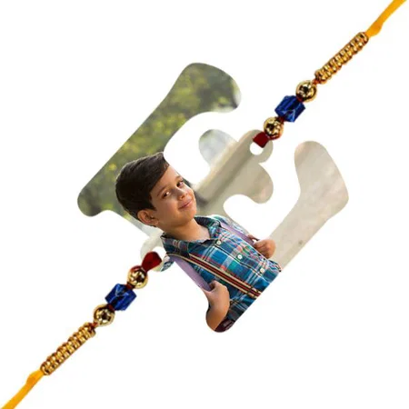 E Alphabet Customized Photo Printed Rakhi
