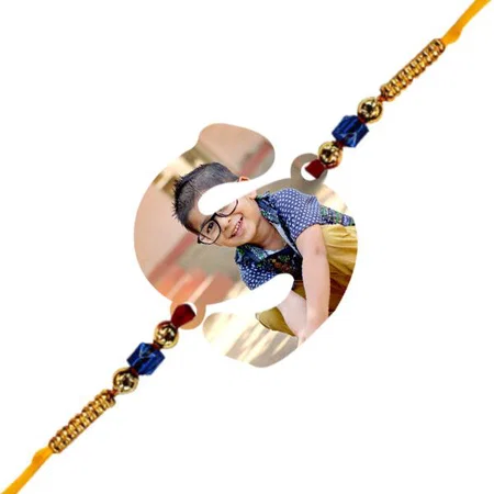 S Alphabet Customized Photo Printed Rakhi