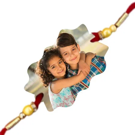 Attractive Frame Design Customized Photo Printed Rakhi