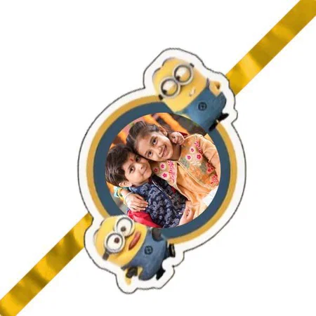 Minimum Cartoon Customized Photo Printed Rakhi