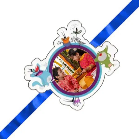 Oggy and The Cockroaches Customized Photo Printed Rakhi