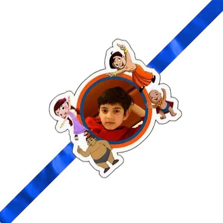 Chhota Bheem Characters Design Customized Photo Printed Rakhi