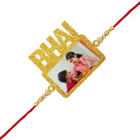 Bhai Photo Frame Design Customized Photo Printed Rakhi