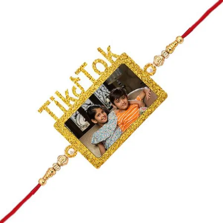 Tik-Tok Customized Photo Printed Rakhi