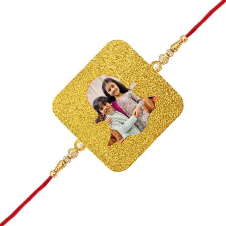 Snapchat Logo Design Customized Photo Printed Rakhi