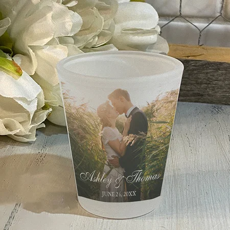 Couple Photo Customized Photo Printed Shot Glass