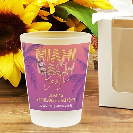 Bachelorette Weekend Customized Photo Printed Shot Glass