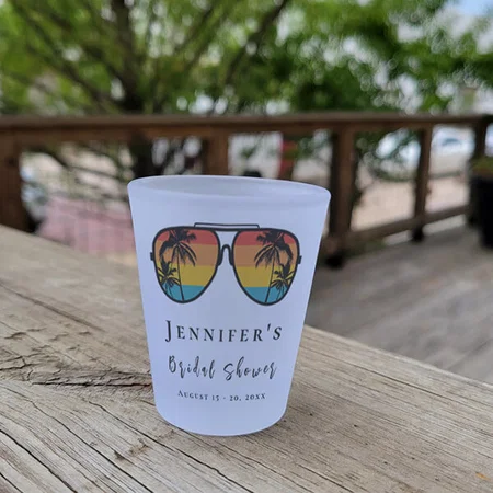 Weekend Trip Bachelorette Party Design Customized Photo Printed Shot Glass