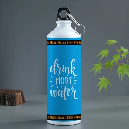 Drink More Water Stay Hydrated Customized Photo Printed Sipper Bottle