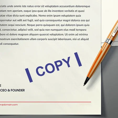 Copy Text Customized Self Inking Pre-inked Rubber Stamp Customized Stamps - Self Inking, Pocket, Pre-Inked Options