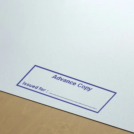 Advance Copy Customized Self Inking Pre-Inked Rubber Stamp Customized Stamps - Self Inking, Pocket, Pre-Inked Options